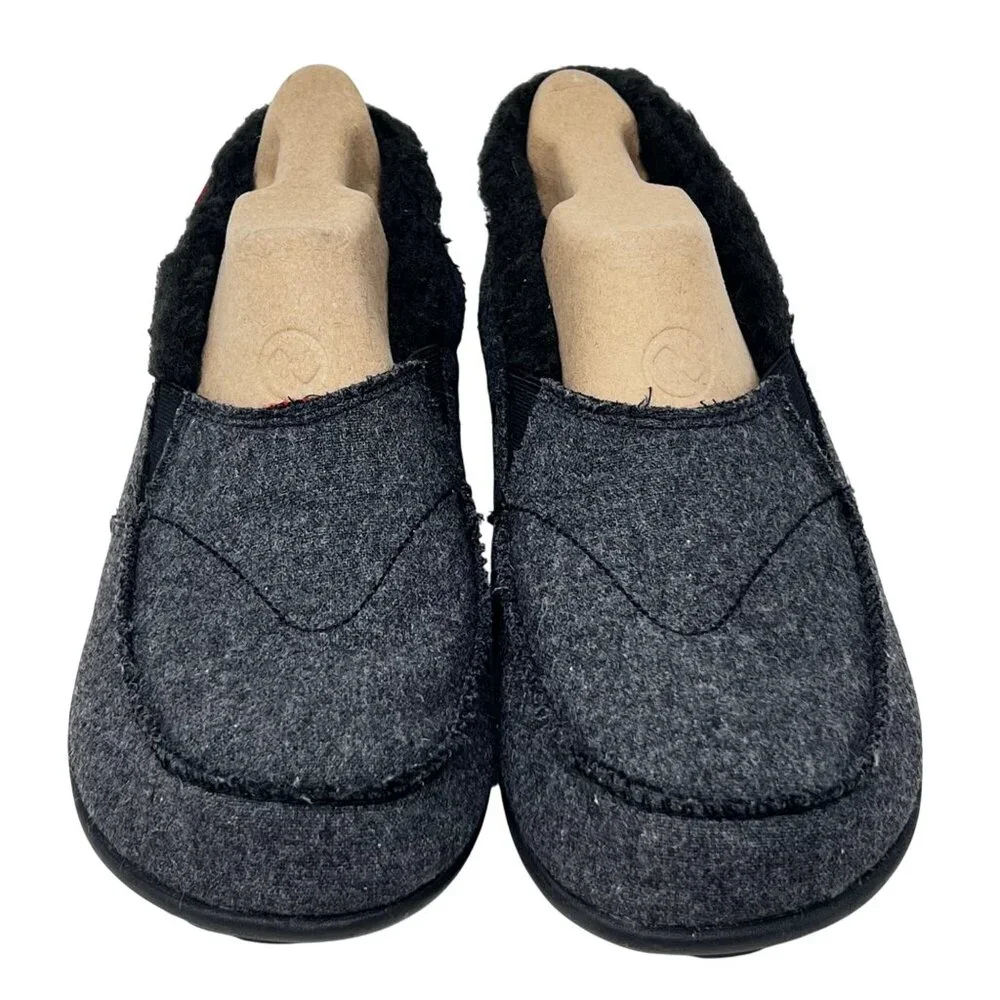 Spenco Mens Siesta Cold Snap Textile EVA Slipper Loafer‎ Gray Size 8M